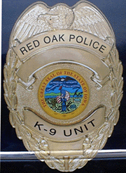 RED OAK Iowa POLICE Shield